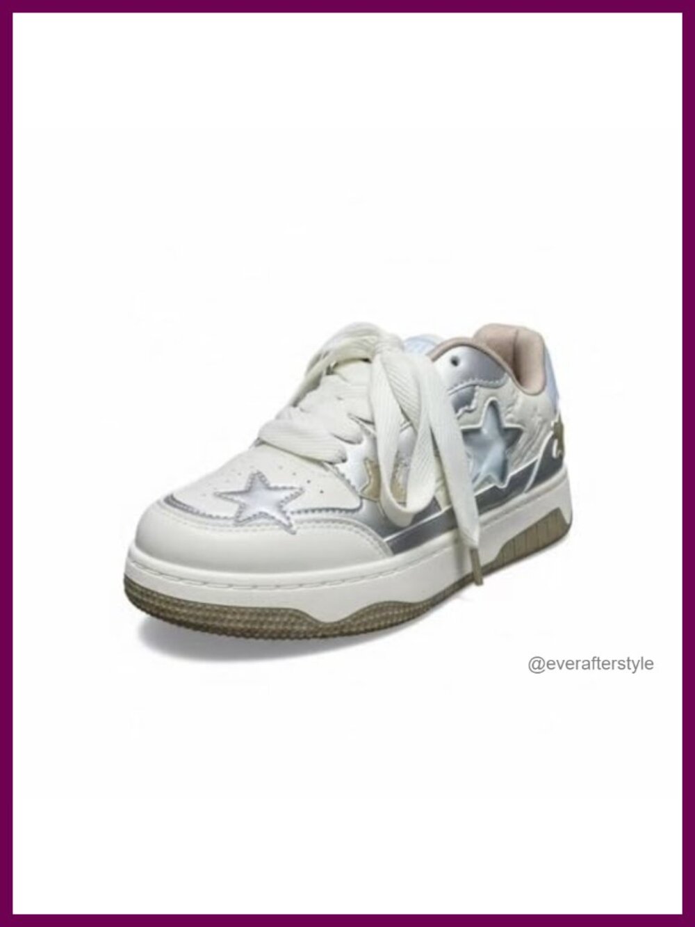 Y2K Star Chunky Platform Sneakers Cute Comfortable Casual Walking Shoes